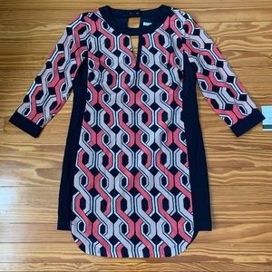 Trina Turk Darcie print silk shift dress size 4